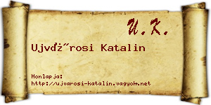 Ujvárosi Katalin névjegykártya