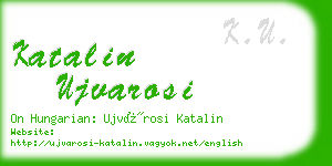 katalin ujvarosi business card